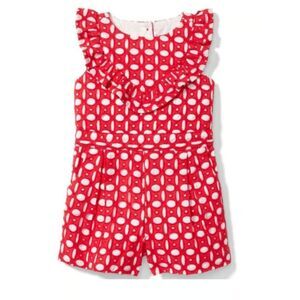 Janie and Jack Red eyelet jumper size 2t christmas valentine outfit NWT